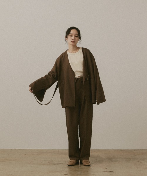 moi tytto（モイテュット）の「ウエストデザインハイウエストパンツ【セットアップ可能】（その他パンツ・レディース・ブラウン/ベージュ/ブラック・SMALL/MEDIUM）」の19枚目の写真