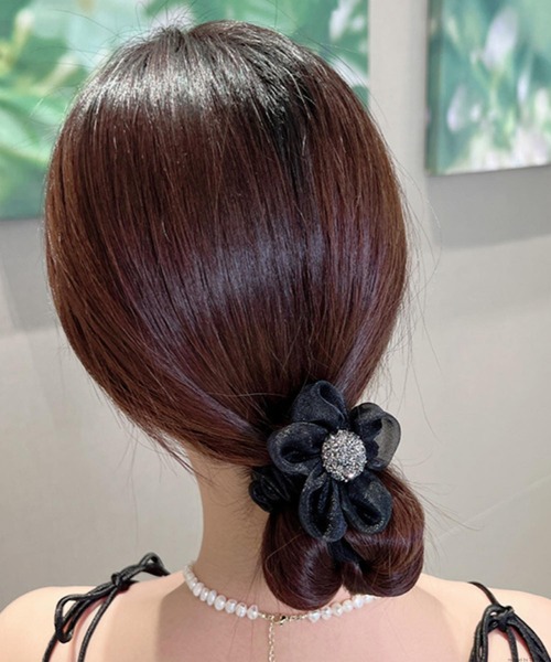 pur chouchou/シアーフラワーヘアゴム P4093（ヘアゴム）｜TONE