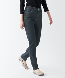 ストレッチデニムスリムパンツ 股下75 チャコールグレー