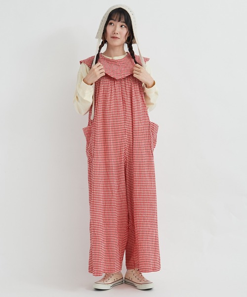 bulle de savon（ビュルデサボン）の「ちぢみgingham tsunagi