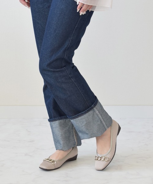 【Bridget Birkin walk】チェーンモチーフウォーキングパンプス(535221)