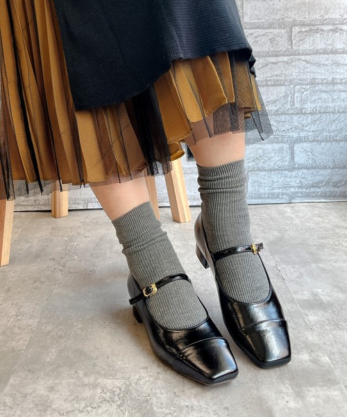 Noubel Voug Relax（ヌーベルヴォーグリラックス）の「ストレートチップ メリージェーン パンプス（パンプス・レディース・ブラック/ベージュ/アイボリー・M/LL/3L/L/S）」の9枚目の写真