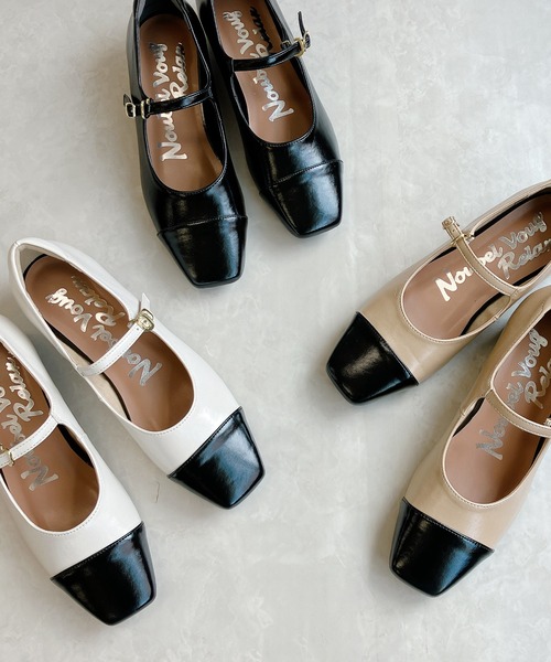 Noubel Voug Relax（ヌーベルヴォーグリラックス）の「ストレートチップ メリージェーン パンプス（パンプス・レディース・ブラック/ベージュ/アイボリー・M/LL/3L/L/S）」の4枚目の写真