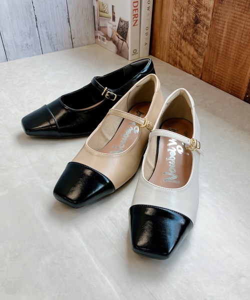 Noubel Voug Relax（ヌーベルヴォーグリラックス）の「ストレートチップ メリージェーン パンプス（パンプス・レディース・ブラック/ベージュ/アイボリー・M/LL/3L/L/S）」の17枚目の写真