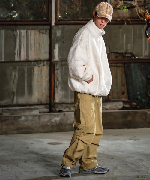 improves（インプローブス）の「【UAU】ボア スタンドジップ ブルゾン（ブルゾン・メンズ・グレイッシュベージュ/オフホワイト/ブラック・LARGE/MEDIUM/X-LARGE）」の8枚目の写真