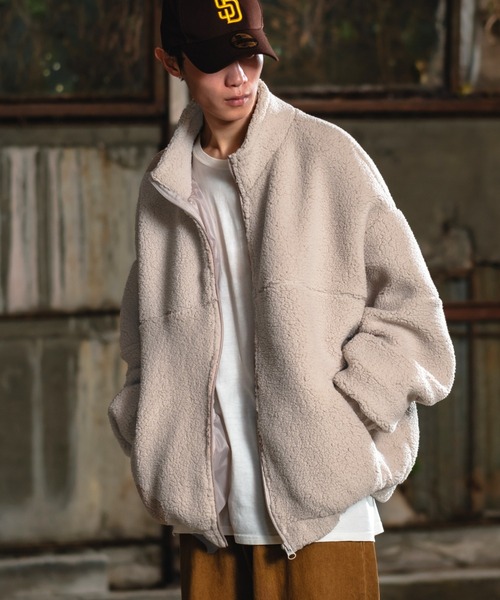 improves（インプローブス）の「【UAU】ボア スタンドジップ ブルゾン（ブルゾン・メンズ・グレイッシュベージュ/オフホワイト/ブラック・LARGE/MEDIUM/X-LARGE）」の16枚目の写真