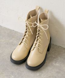 ems excite | レースアップニットブーツ(ブーツ)