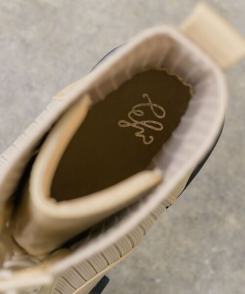 ems excite(エムズエキサイト)の「レースアップニットブーツ(ブーツ・レディース・ブラック/ライトベージュ・MEDIUM/LARGE)」の3枚目の写真