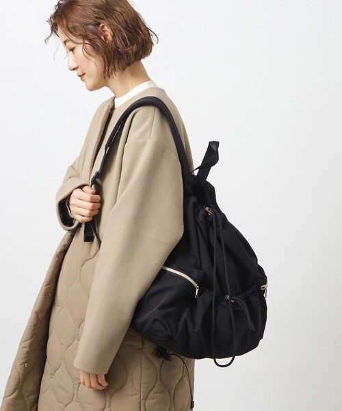grove（グローブ）の「◆ドロストリュック（バックパック/リュック・レディース・チャコールグレー/ブラック/カーキ系4/アイボリー・00）」の19枚目の写真