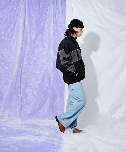 Adoon plain（アドーンプレーン）の「blocking over blouson（ブルゾン・メンズ・グレー/ブラック・MEDIUM/LARGE）」の16枚目の写真