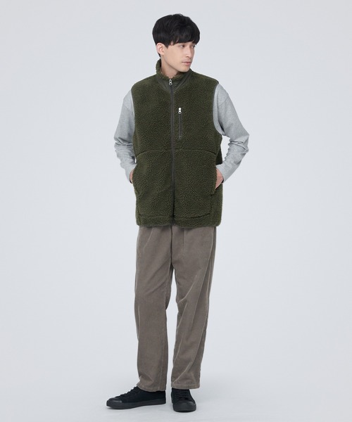 無印良品（ムジルシリョウヒン）の「ボアフリースベスト（ベスト・メンズ・ベージュ系1/ブラック/キャメル/カーキ系5・XS/S/M/L/XL/XXL）」の21枚目の写真