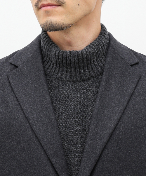 ATON（エイトン）の「【ATON / エイトン】MERINO COLLEGE FLANNEL TAILORED JK（テーラードジャケット・メンズ・チャコールグレー・2/6/4）」の6枚目の写真