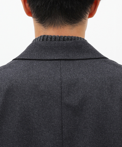 ATON（エイトン）の「【ATON / エイトン】MERINO COLLEGE FLANNEL TAILORED JK（テーラードジャケット・メンズ・チャコールグレー・2/6/4）」の7枚目の写真