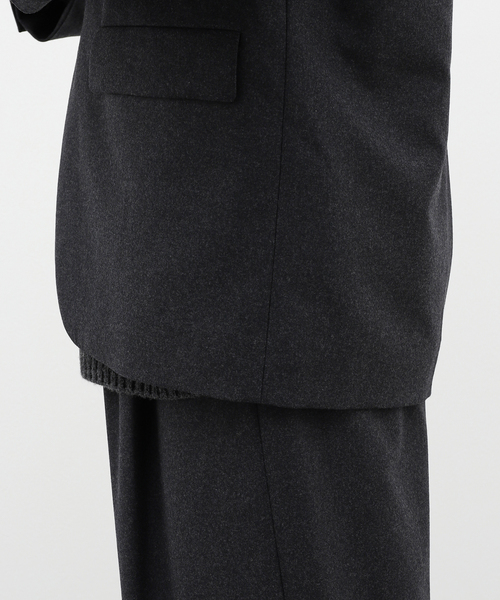 ATON（エイトン）の「【ATON / エイトン】MERINO COLLEGE FLANNEL TAILORED JK（テーラードジャケット・メンズ・チャコールグレー・2/6/4）」の12枚目の写真