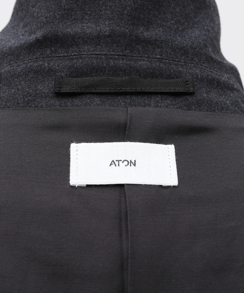 ATON（エイトン）の「【ATON / エイトン】MERINO COLLEGE FLANNEL TAILORED JK（テーラードジャケット・メンズ・チャコールグレー・2/6/4）」の17枚目の写真