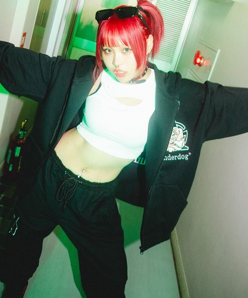 GALFY(ガルフィー)の「GA×GALFY-別注わんわんZIPパーカー(パーカー・メンズ・ブラック・L/XL)」の7枚目の写真
