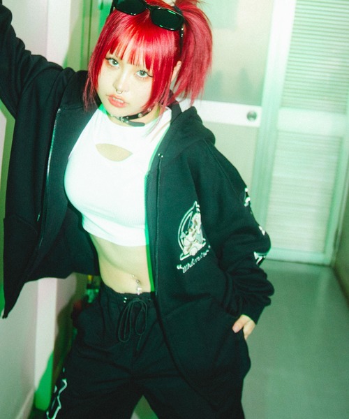 GALFY(ガルフィー)の「GA×GALFY-別注わんわんZIPパーカー(パーカー・メンズ・ブラック・L/XL)」の5枚目の写真