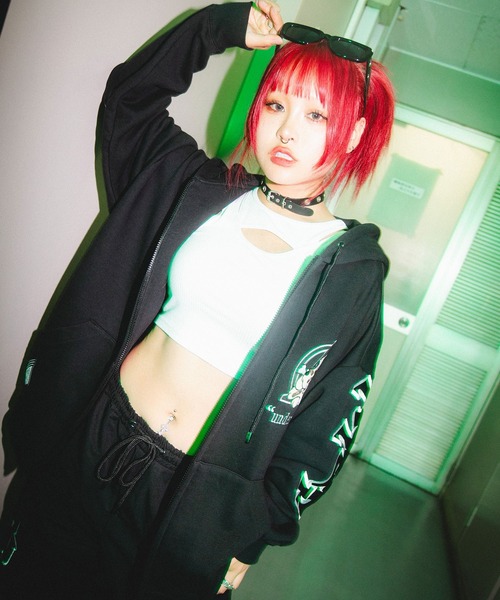 GALFY(ガルフィー)の「GA×GALFY-別注わんわんZIPパーカー(パーカー・メンズ・ブラック・L/XL)」の12枚目の写真