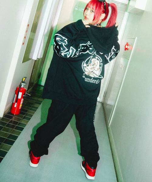 GALFY(ガルフィー)の「GA×GALFY-別注わんわんZIPパーカー(パーカー・メンズ・ブラック・L/XL)」の14枚目の写真