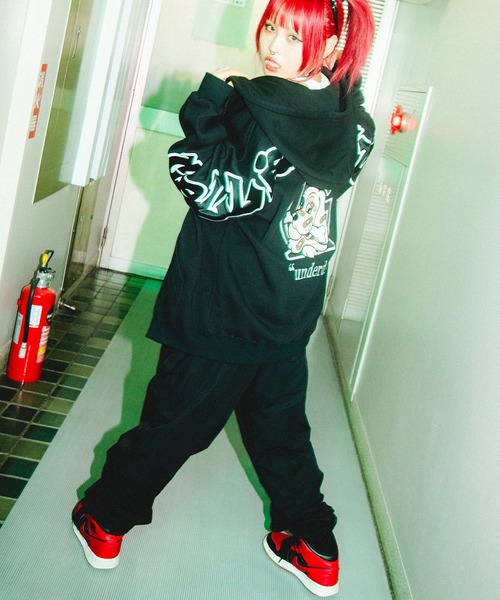 GALFY(ガルフィー)の「GA×GALFY-別注わんわんZIPパーカー(パーカー・メンズ・ブラック・L/XL)」の15枚目の写真