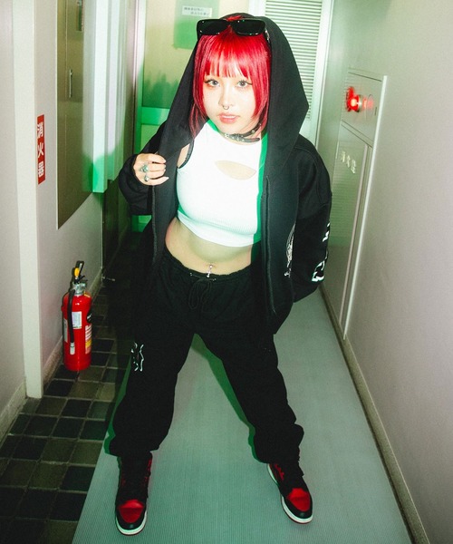 GALFY(ガルフィー)の「GA×GALFY-別注わんわんZIPパーカー(パーカー・メンズ・ブラック・L/XL)」の16枚目の写真