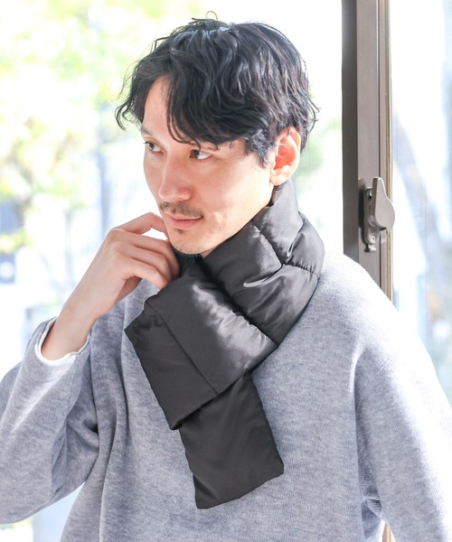 GLOBAL WORK(グローバルワーク)の「ライトウォームマフラー/975682(マフラー・メンズ・ブラック/カーキ・FREE)」の2枚目の写真