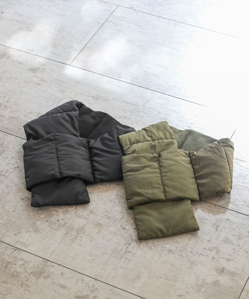 GLOBAL WORK(グローバルワーク)の「ライトウォームマフラー/975682(マフラー・メンズ・ブラック/カーキ・FREE)」の13枚目の写真