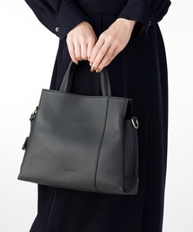 【BARCOS/バルコス】チャーム付き2wayレザーハンドバッグ＜ルル＞