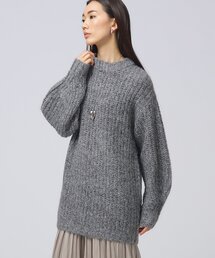 GALLEST | ラメ畦チュニックニット(ニット/セーター)