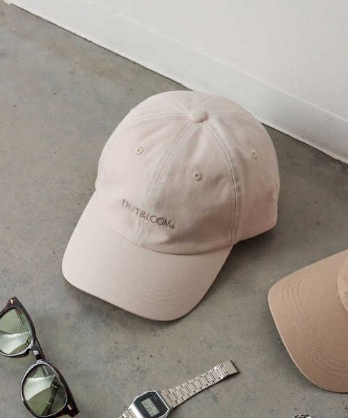 FRUIT OF THE LOOM（フルーツオブザルーム）の「LOGO CAP / 帽子 / キャップ / カジュアル  / ユニセックス / 刺繍（キャップ・メンズ・ブラック/サックスブルー/ピンク/オフホワイト/ベージュ・FREE）」の16枚目の写真