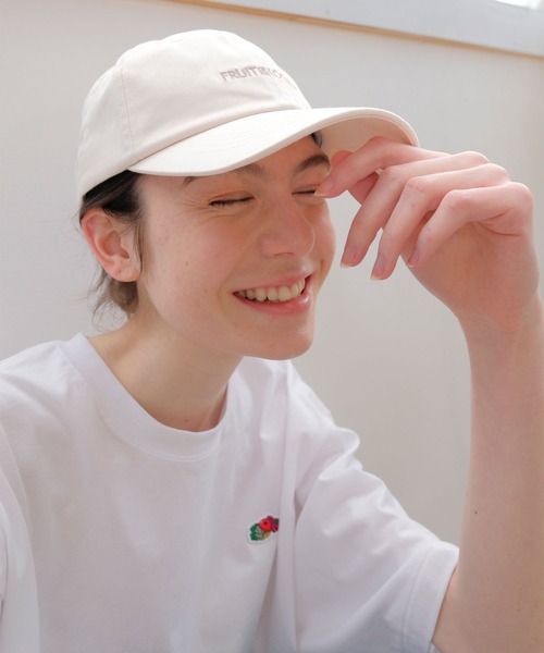 FRUIT OF THE LOOM（フルーツオブザルーム）の「LOGO CAP / 帽子 / キャップ / カジュアル  / ユニセックス / 刺繍（キャップ・メンズ・ブラック/サックスブルー/ピンク/オフホワイト/ベージュ・FREE）」の18枚目の写真
