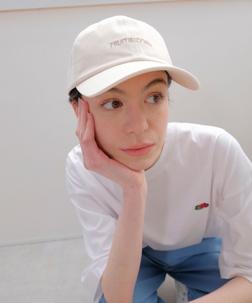 FRUIT OF THE LOOM（フルーツオブザルーム）の「LOGO CAP / 帽子 / キャップ / カジュアル  / ユニセックス / 刺繍（キャップ・メンズ・ブラック/サックスブルー/ピンク/オフホワイト/ベージュ・FREE）」の21枚目の写真