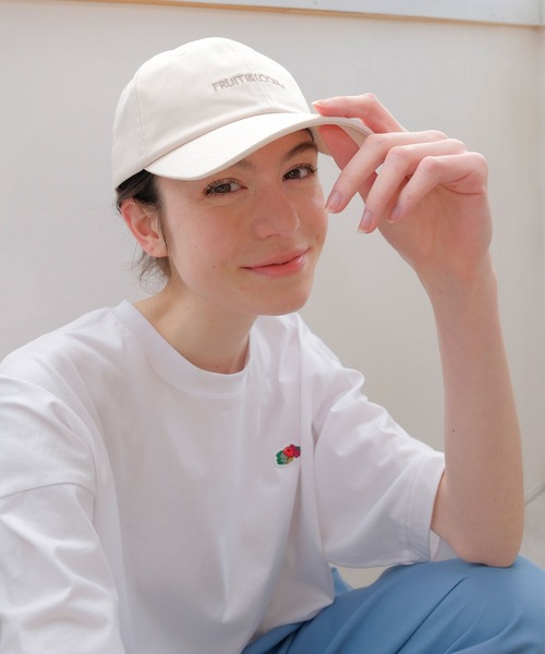 FRUIT OF THE LOOM（フルーツオブザルーム）の「LOGO CAP / 帽子 / キャップ / カジュアル  / ユニセックス / 刺繍（キャップ・メンズ・ブラック/サックスブルー/ピンク/オフホワイト/ベージュ・FREE）」の22枚目の写真