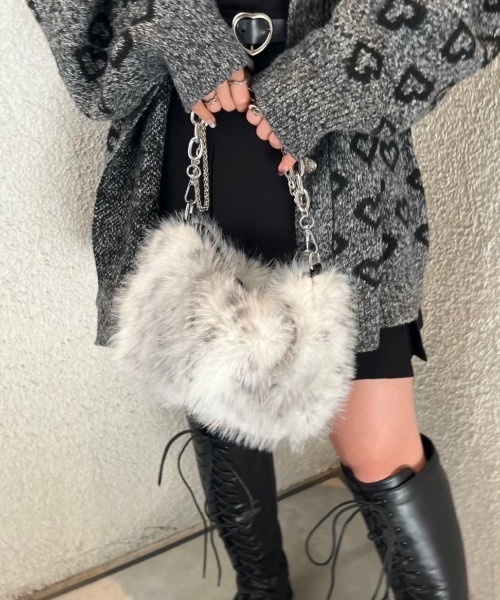 nemne store(ネンネストア)の「【Ne/Flim】3wayファーミニボストンチェーンバッグ(ボストンバッグ・レディース・シルバー/ゴールド・フリー)」の4枚目の写真