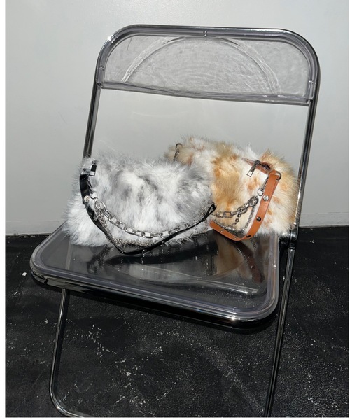 nemne store(ネンネストア)の「【Ne/Flim】3wayファーミニボストンチェーンバッグ(ボストンバッグ・レディース・シルバー/ゴールド・フリー)」の3枚目の写真