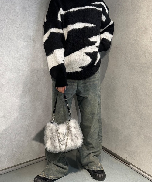 nemne store(ネンネストア)の「【Ne/Flim】3wayファーミニボストンチェーンバッグ(ボストンバッグ・レディース・シルバー/ゴールド・フリー)」の9枚目の写真