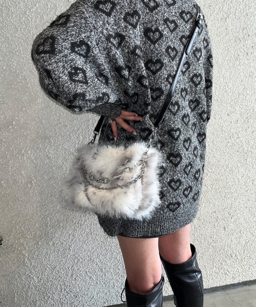 nemne store(ネンネストア)の「【Ne/Flim】3wayファーミニボストンチェーンバッグ(ボストンバッグ・レディース・シルバー/ゴールド・フリー)」の6枚目の写真