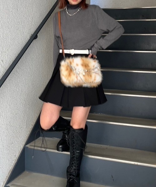 nemne store(ネンネストア)の「【Ne/Flim】3wayファーミニボストンチェーンバッグ(ボストンバッグ・レディース・シルバー/ゴールド・フリー)」の16枚目の写真