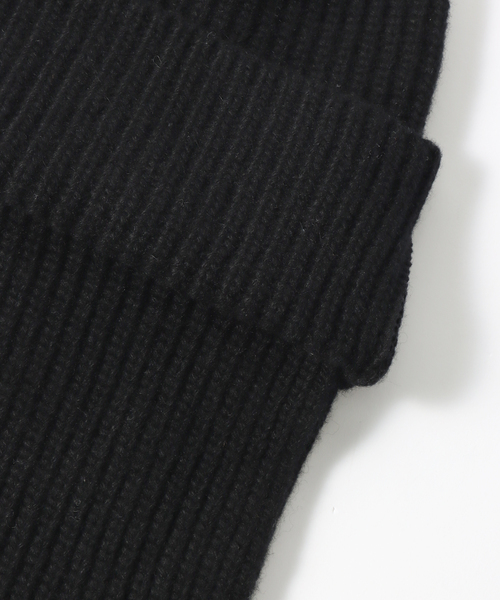 RACAL（ラカル）の「【RACAL / ラカル】 Ear Knit Cap（ニットキャップ/ビーニー・メンズ・ブラック/アイボリー/チャコールグレー・1）」の11枚目の写真