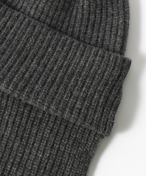 RACAL（ラカル）の「【RACAL / ラカル】 Ear Knit Cap（ニットキャップ/ビーニー・メンズ・ブラック/アイボリー/チャコールグレー・1）」の12枚目の写真