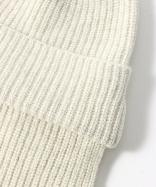 RACAL（ラカル）の「【RACAL / ラカル】 Ear Knit Cap（ニットキャップ/ビーニー・メンズ・ブラック/アイボリー/チャコールグレー・1）」の13枚目の写真