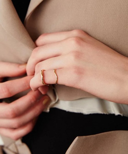 GOLDY（ゴールディ）の「【GOLDY】ニュアンス ライン セット ピンキーリング / 5230404（リング・レディース・ゴールド/ゴールド系その他2/シルバー/シルバー系その他・FREE）」の10枚目の写真
