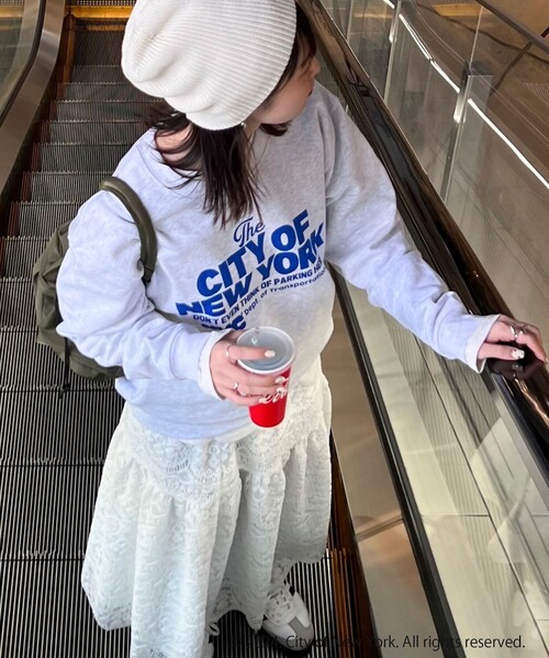 GOOD ROCK SPEED（グッドロックスピード）の「【GOOD ROCK SPEED/グッドロックスピード】NYCロゴ スウェット（スウェット・レディース・アッシュグレー・FREE）」の7枚目の写真