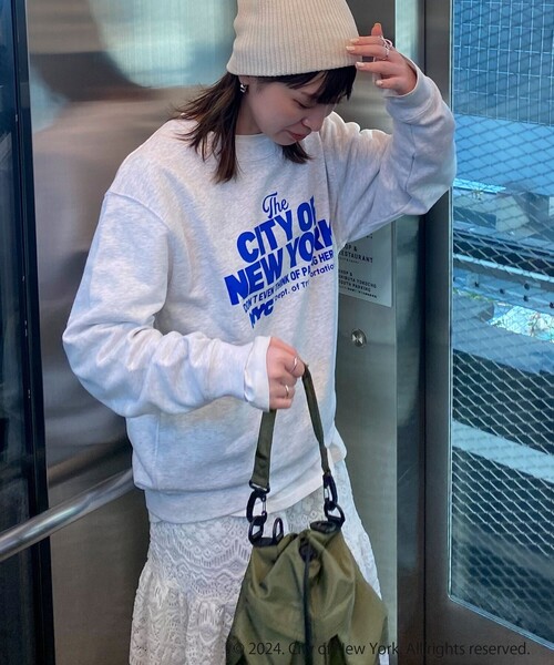 GOOD ROCK SPEED（グッドロックスピード）の「【GOOD ROCK SPEED/グッドロックスピード】NYCロゴ スウェット（スウェット・レディース・アッシュグレー・FREE）」の11枚目の写真