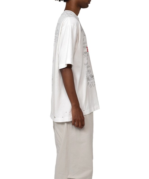 Maison MIHARA YASUHIRO（メゾンミハラヤスヒロ）の「Distressed Tshirt（Tシャツ/カットソー・メンズ・ブラック/ホワイト・48/46/44）」の15枚目の写真