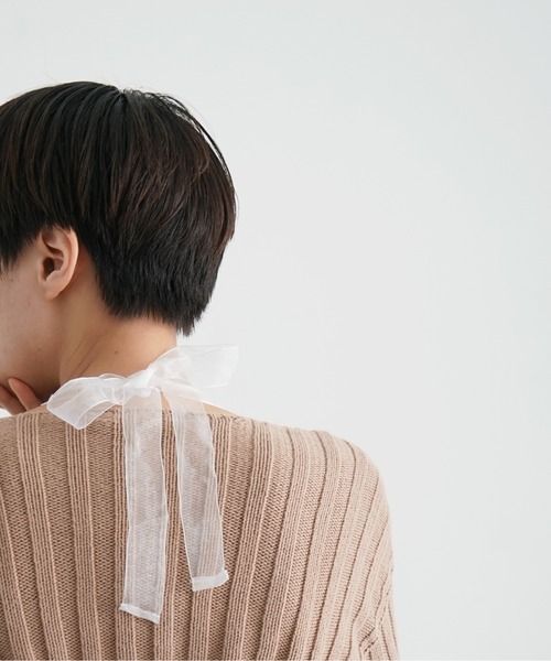 BASERANGE（ベースレンジ）の「BASERANGE MACAU SLEEVE PULLOVER（ニット/セーター・レディース・ブラウン系その他・X-SMALL/SMALL）」の9枚目の写真