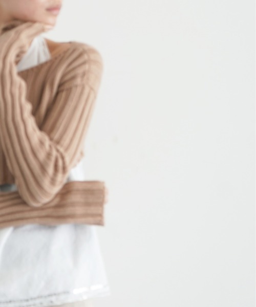 BASERANGE（ベースレンジ）の「BASERANGE MACAU SLEEVE PULLOVER（ニット/セーター・レディース・ブラウン系その他・X-SMALL/SMALL）」の8枚目の写真
