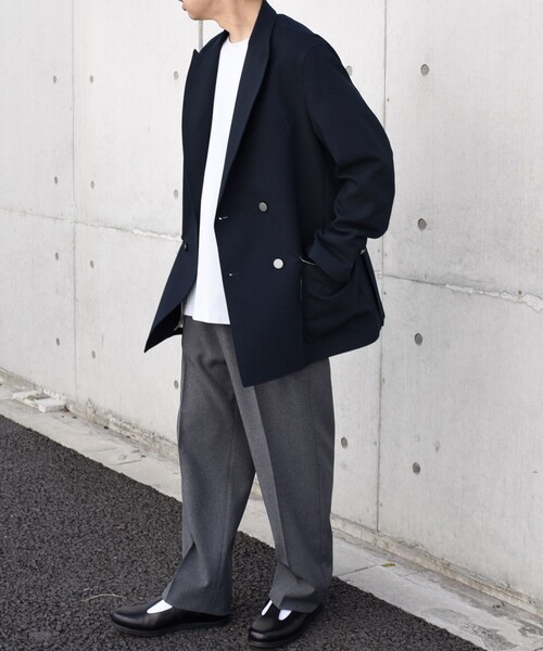 SHIPS any（シップス エニィ）の「SHIPS any: <手洗い可能> リラックスフィット ダブル ジャケット (セットアップ対応)◇（テーラードジャケット・メンズ・ネイビー・MEDIUM/LARGE）」の3枚目の写真