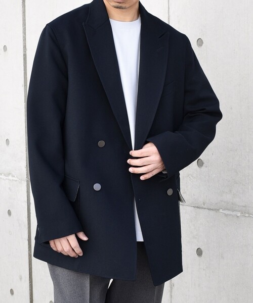 SHIPS any（シップス エニィ）の「SHIPS any: <手洗い可能> リラックスフィット ダブル ジャケット (セットアップ対応)◇（テーラードジャケット・メンズ・ネイビー・MEDIUM/LARGE）」の7枚目の写真