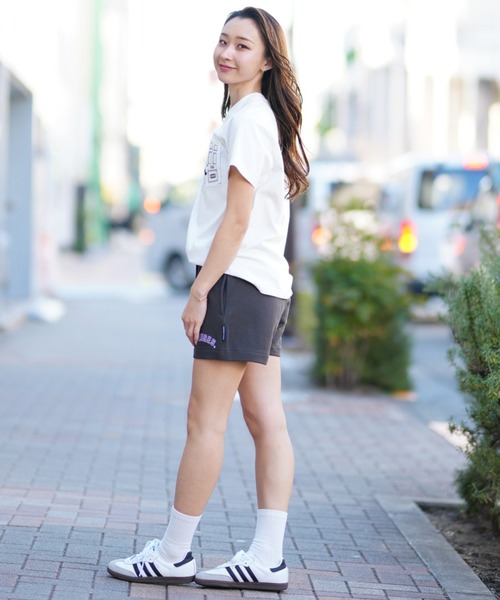 DC(ディーシー)の「DC/ディーシー ショートパンツ スウェット セットアップ対応 刺繍ロゴ LWS241304(スウェットパンツ・レディース・ライトグレー/ライトベージュ/ブラック・S)」の12枚目の写真